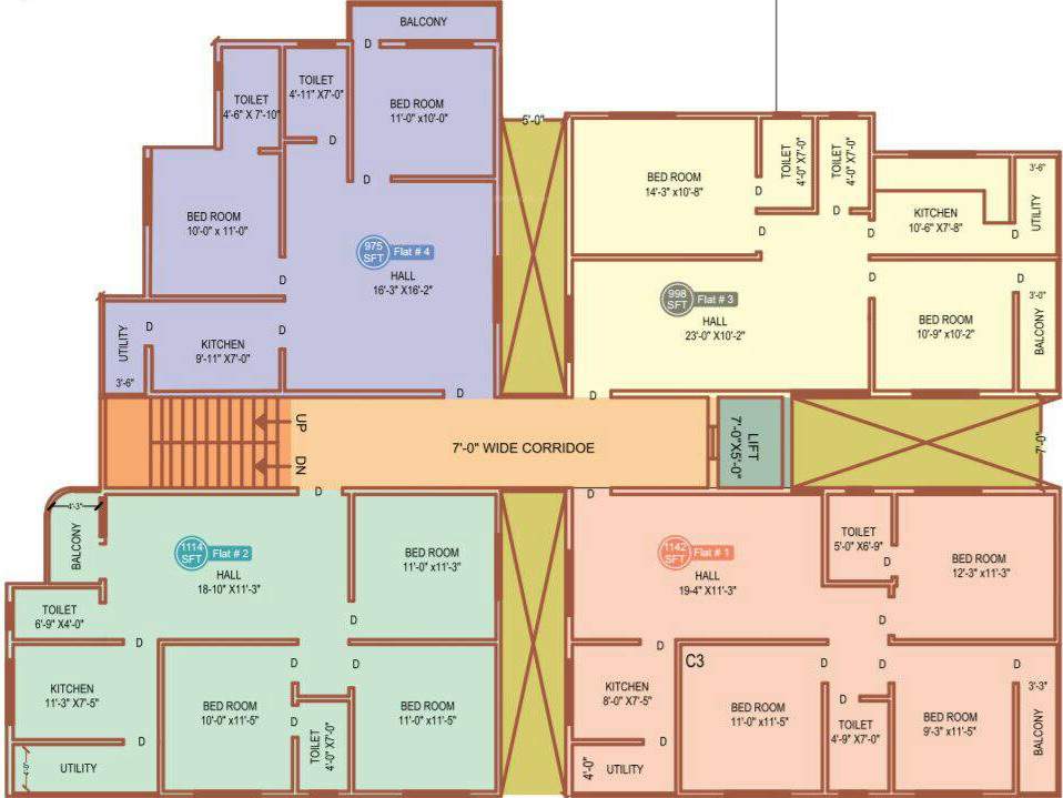 Images for Cluster Plan of Dream Avenue Apartments