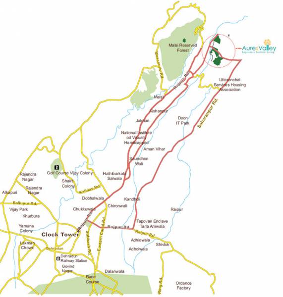 Images for Location Plan of SN Group Dehradun Aures Valley