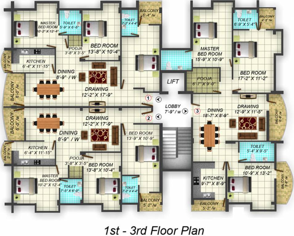 Images for Cluster Plan of Pranami Group Krishna Residency