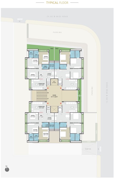 Images for Cluster Plan of Charming Visva Kunj 2