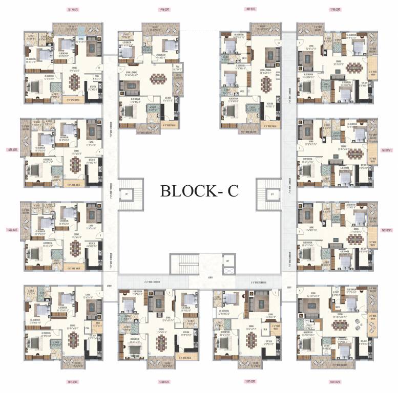  bay hills Tower D Cluster Plan