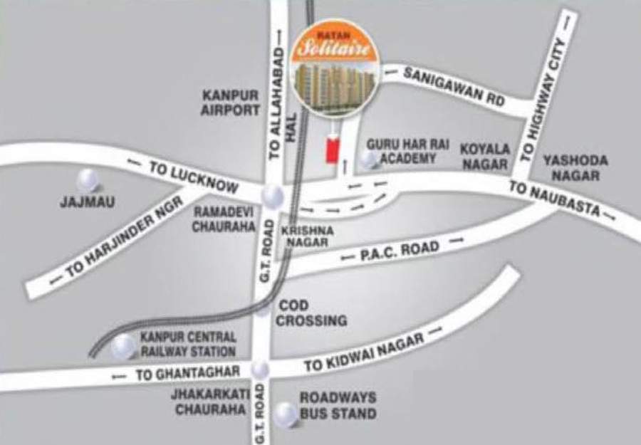 solitaire Images for Location Plan of Ratan Solitaire
