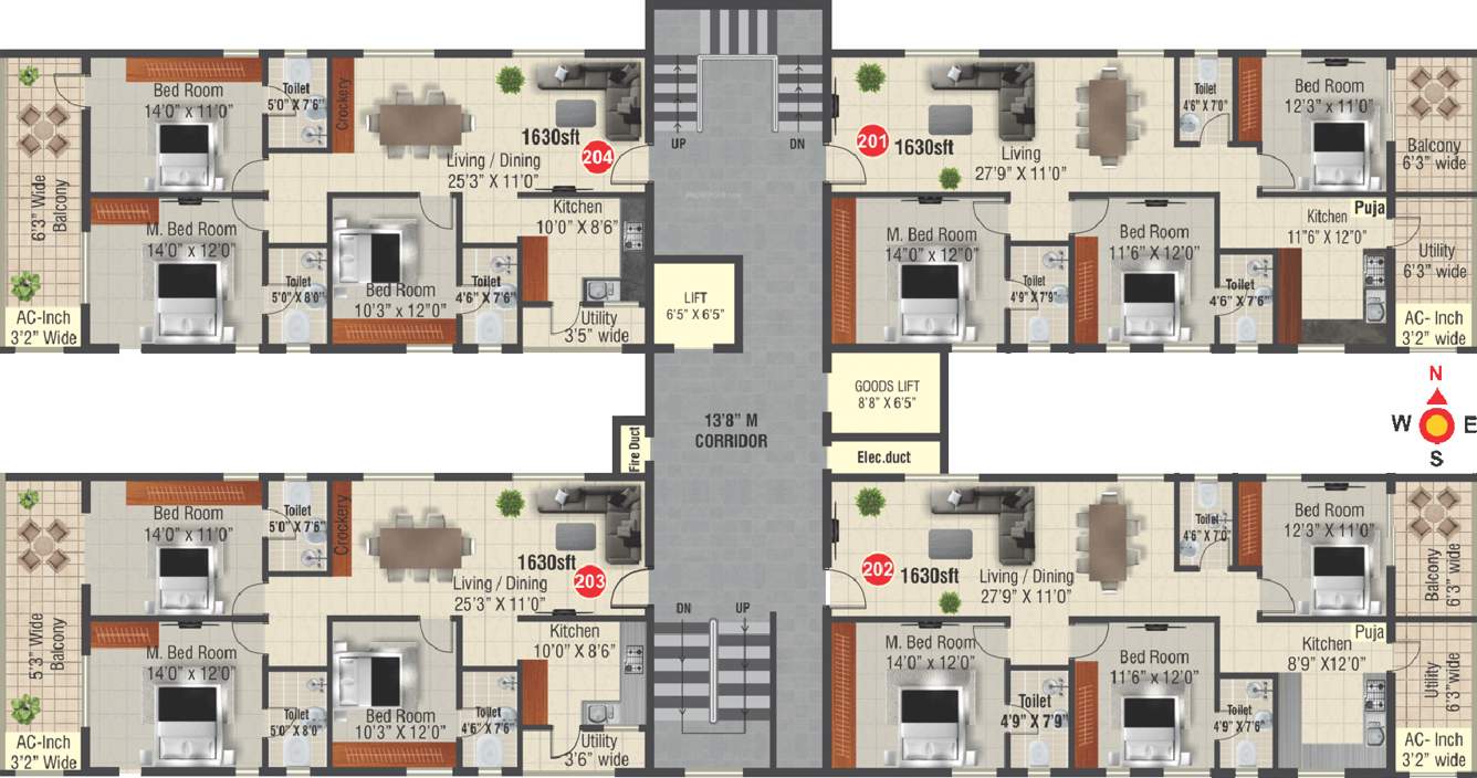 Images for Cluster Plan of RNR Fort View Towers