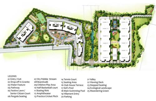 Images for Layout Plan of Shriram Chirping Woods Villament