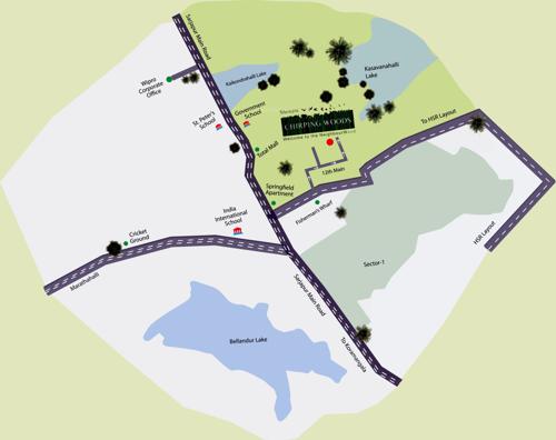 Images for Location Plan of Shriram Chirping Woods Villament