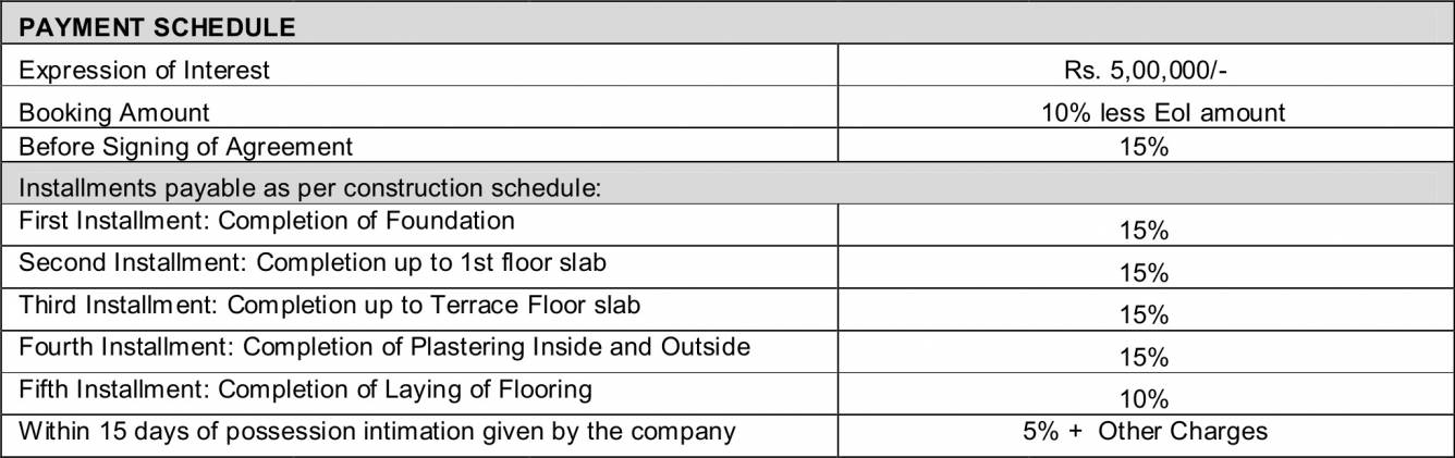 Images for Payment Plan of NVT Mystic Garden Payment Plan