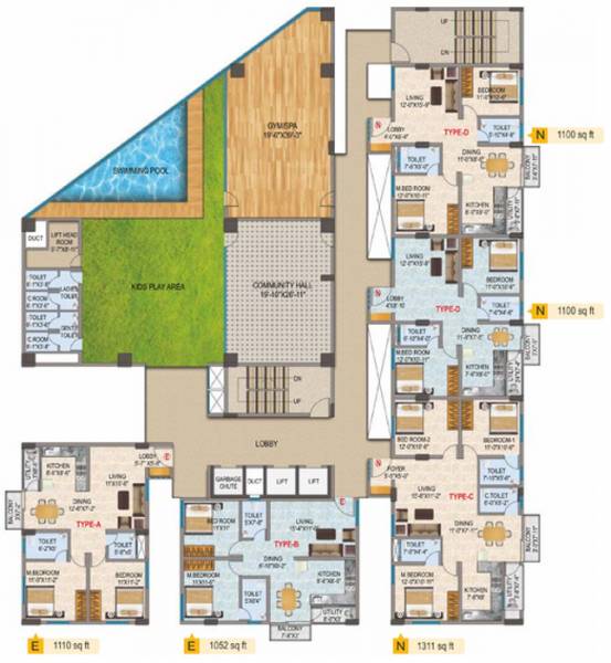 Images for Cluster Plan of Narmada Developers Sri Heights