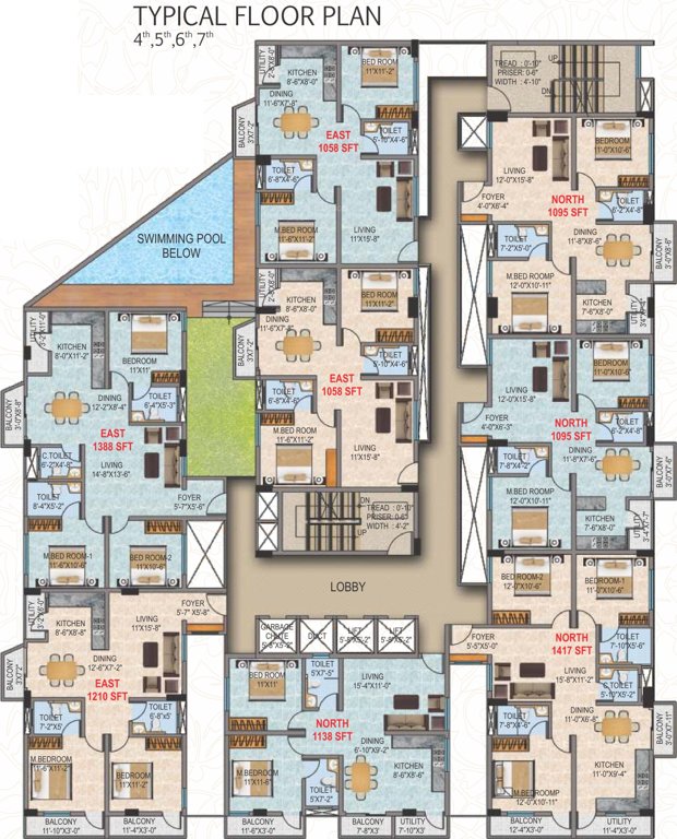 Images for Cluster Plan of Narmada Developers Sri Heights