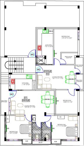 Images for Cluster Plan of Tirupatiyar Tirumal Flats
