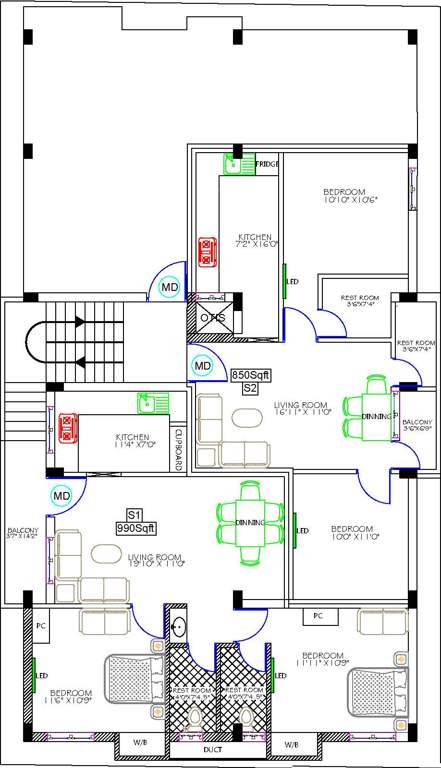 Images for Cluster Plan of Tirupatiyar Tirumal Flats