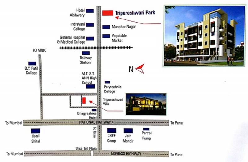 Images for Location Plan of Tripureshwari Developers Tripureshwari Park