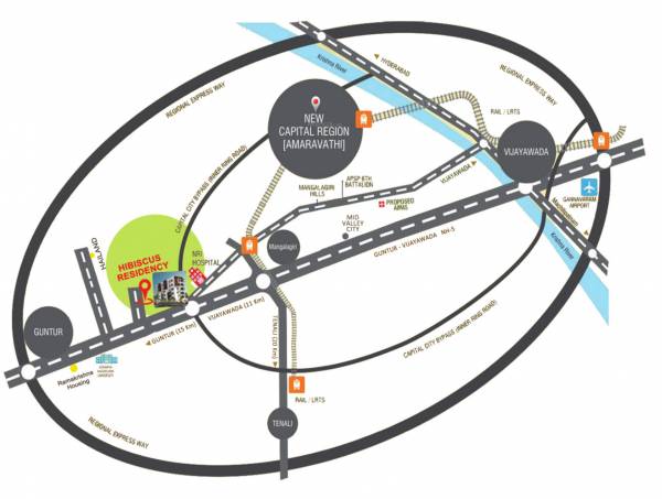 Images for Location Plan of Shree Balaji Constructions Guntur Hibiscus Residency