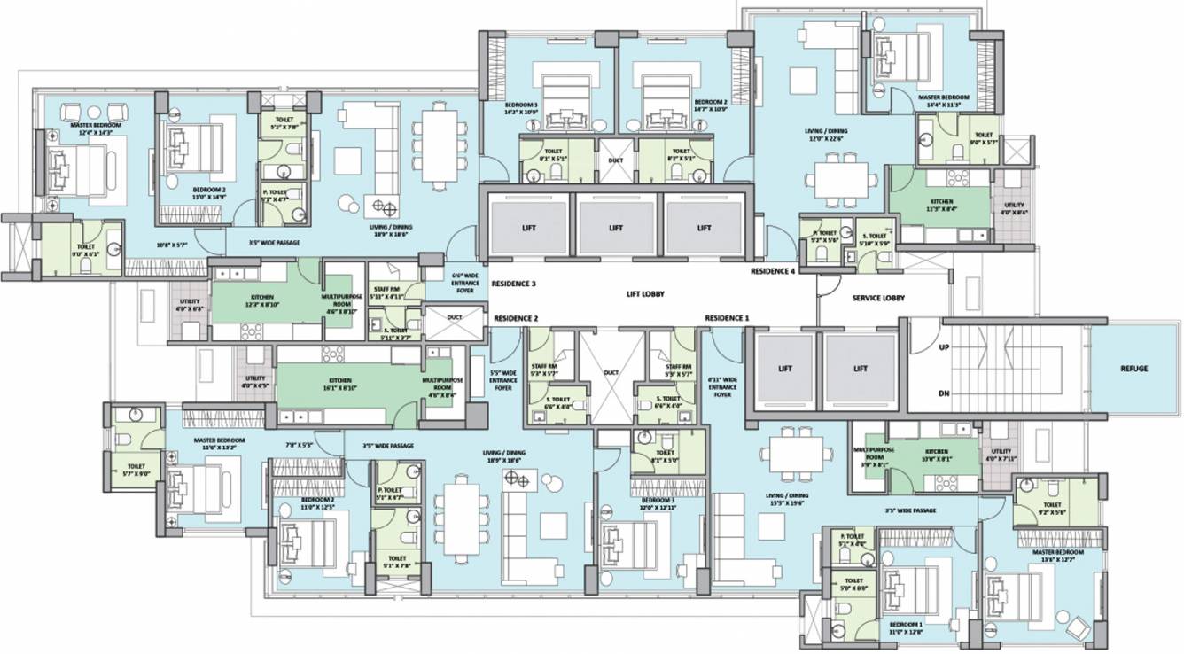 Images for Cluster Plan of Lodha Seaview
