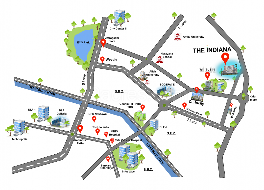  the indiana Location Plan