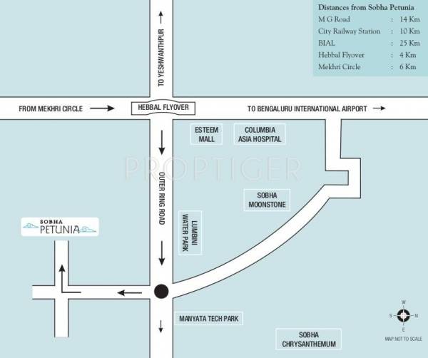  petunia Images for Location Plan of Sobha Petunia