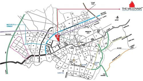  the-millennia Images for Location Plan of Signature The Millennia