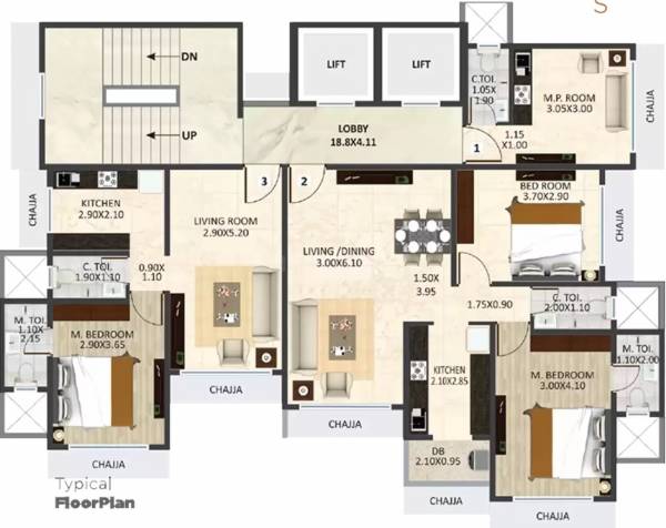  heights Sheetal Villa Cluster Plan