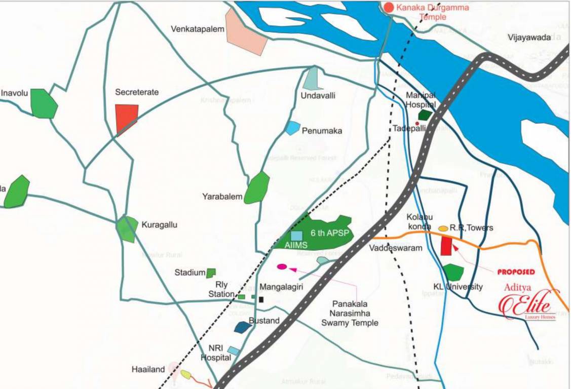 Images for Location Plan of Aditya Civil Constructions Elite