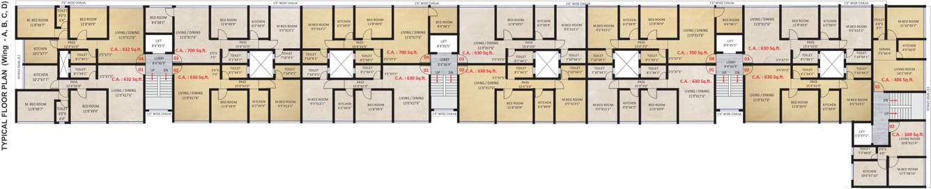  a m residency Images for Cluster Plan of  A M Residency