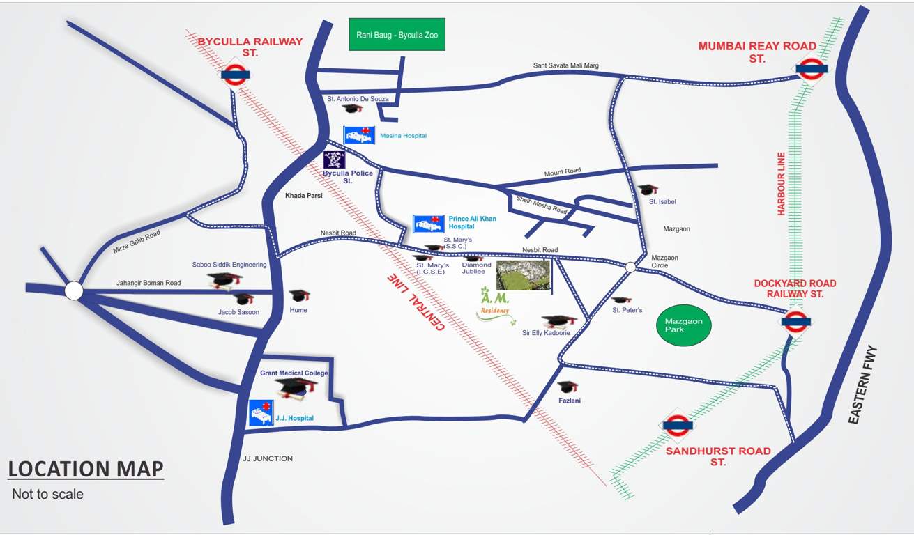  a m residency Images for Location Plan of  A M Residency