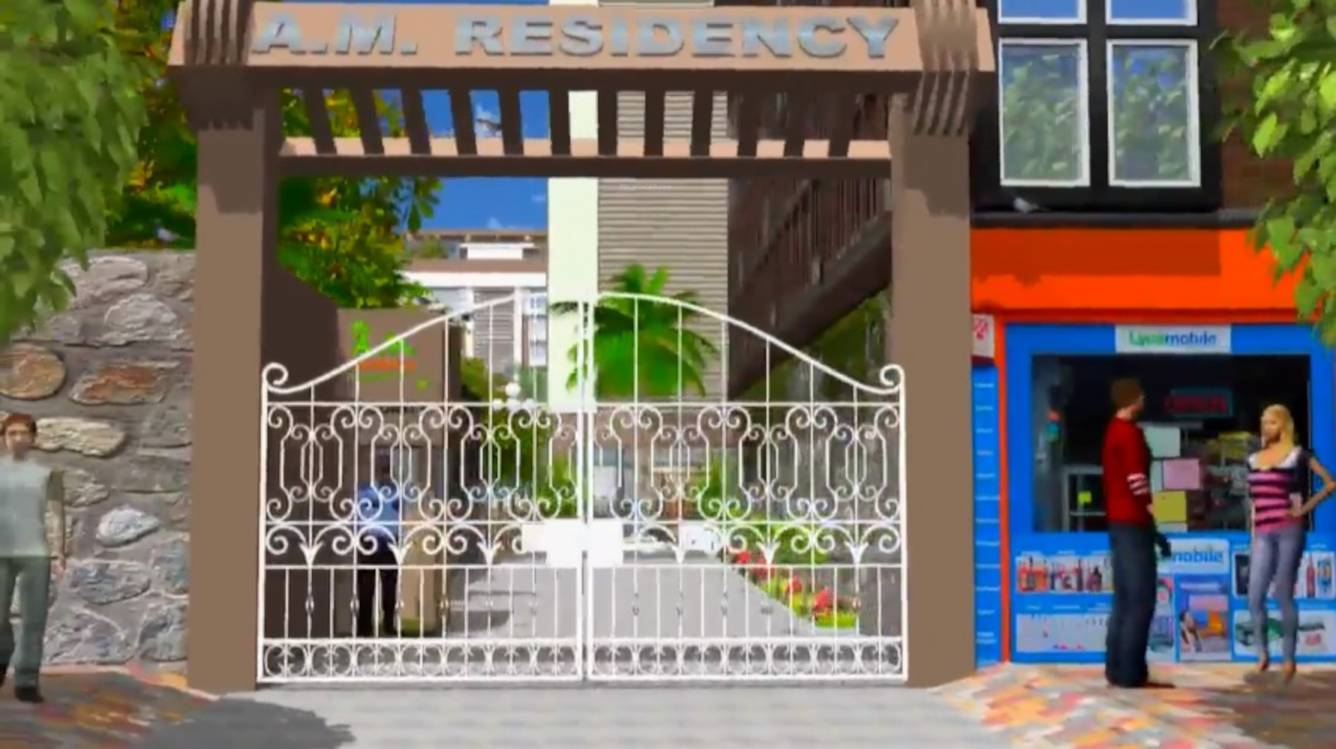  a m residency Entrance Gate Security Cabin