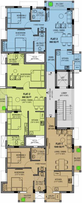 Images for Cluster Plan of Rahul Flat Developers Sai Sangeeth