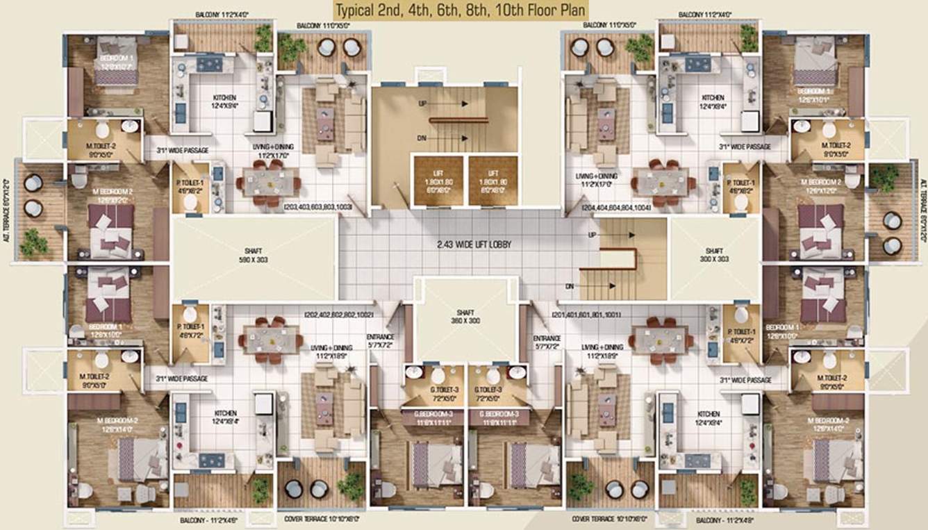 Images for Cluster Plan of A C Aanushree Residency