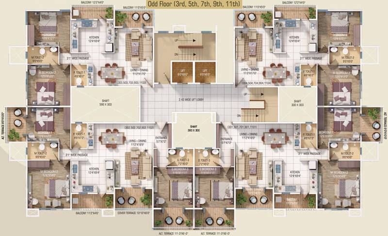 Images for Cluster Plan of A C Aanushree Residency