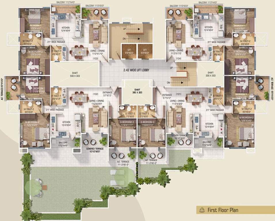 Images for Cluster Plan of A C Aanushree Residency