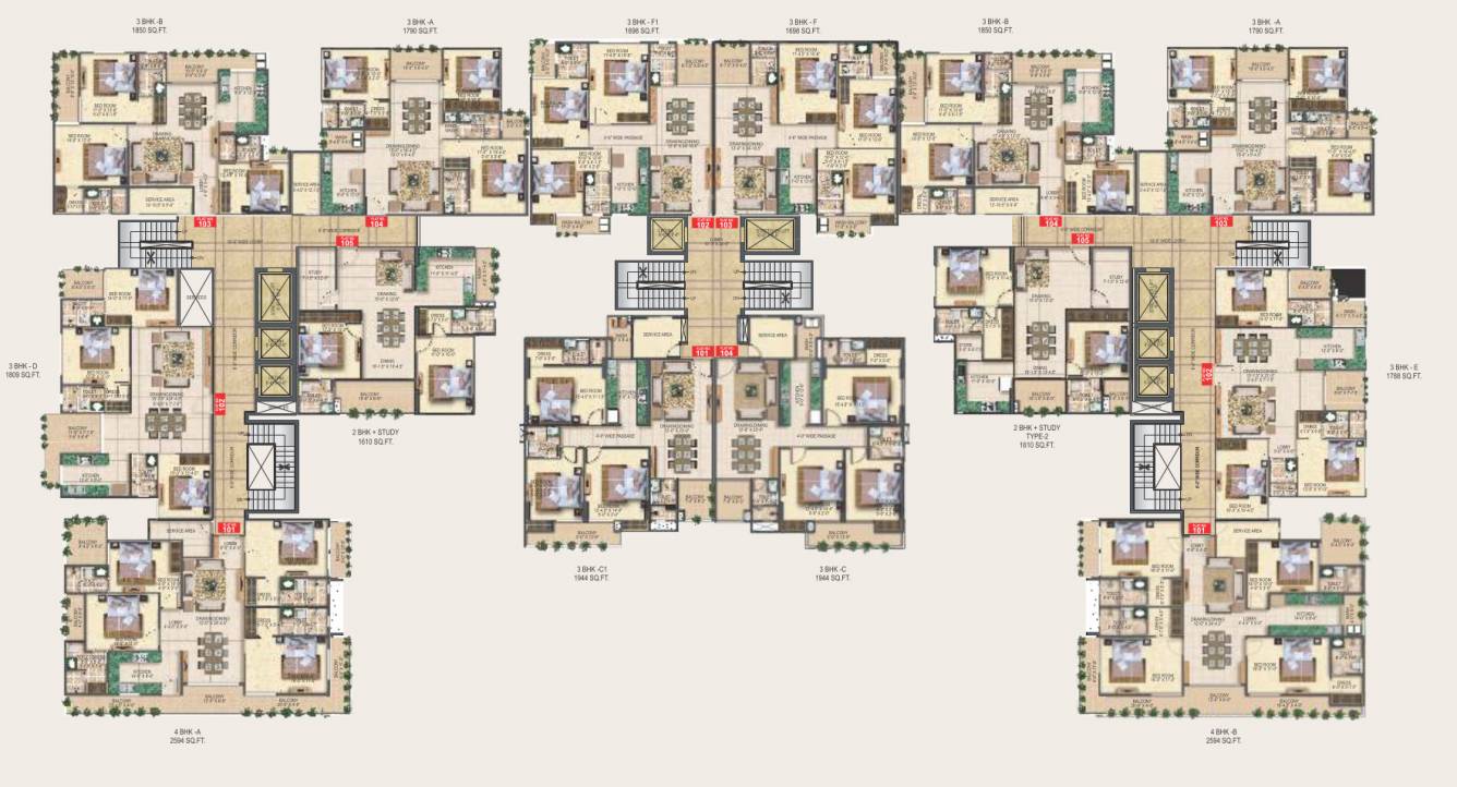  melodia Block A Cluster Plan