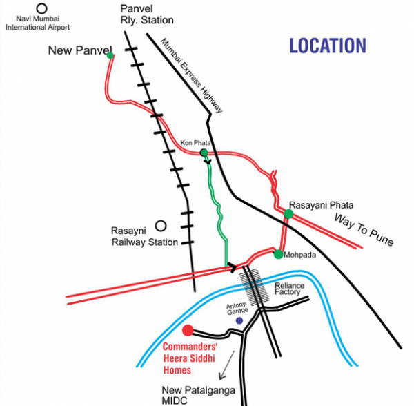  commanders-heera-siddhi-homes Location Plan
