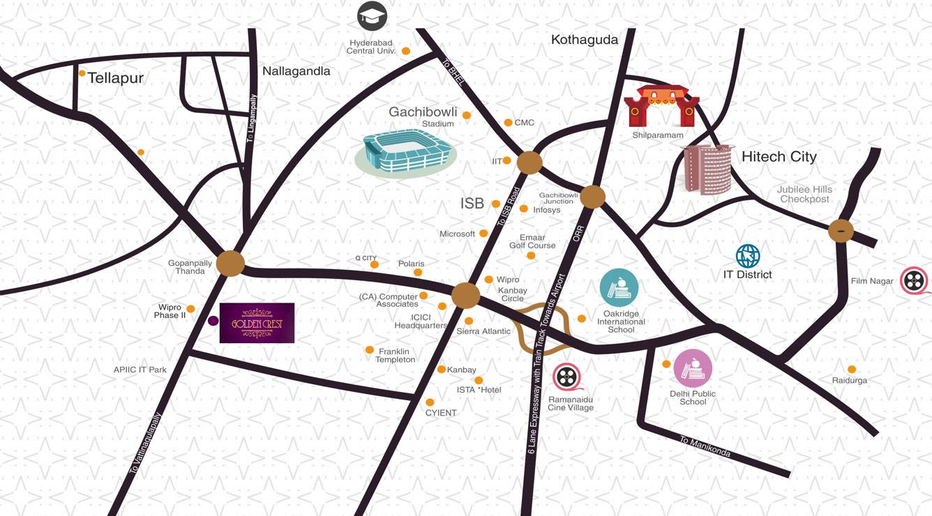  golden crest Images for Location Plan of Vulcan Golden Crest