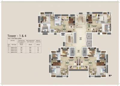  gangotri Tower 1 Cluster Plan
