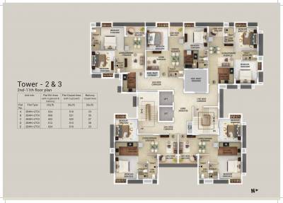  gangotri Tower 3 Cluster Plan