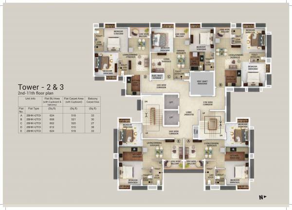  gangotri Tower 3 Cluster Plan