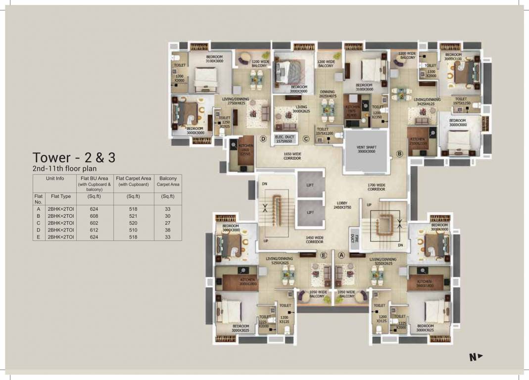  gangotri Tower 3 Cluster Plan
