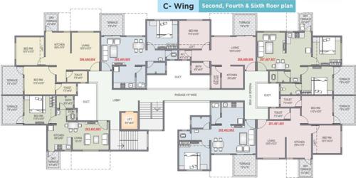 Images for Cluster Plan of Shah And Associates C Building KK Shreeram