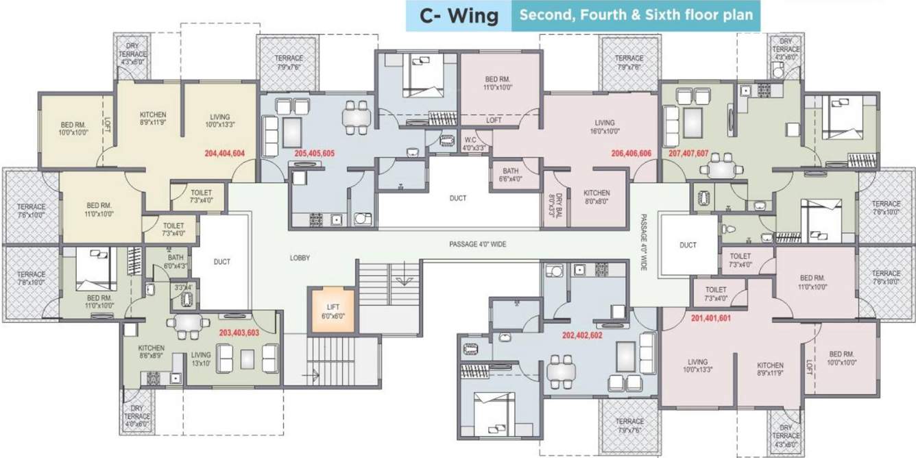 Images for Cluster Plan of Shah And Associates C Building KK Shreeram