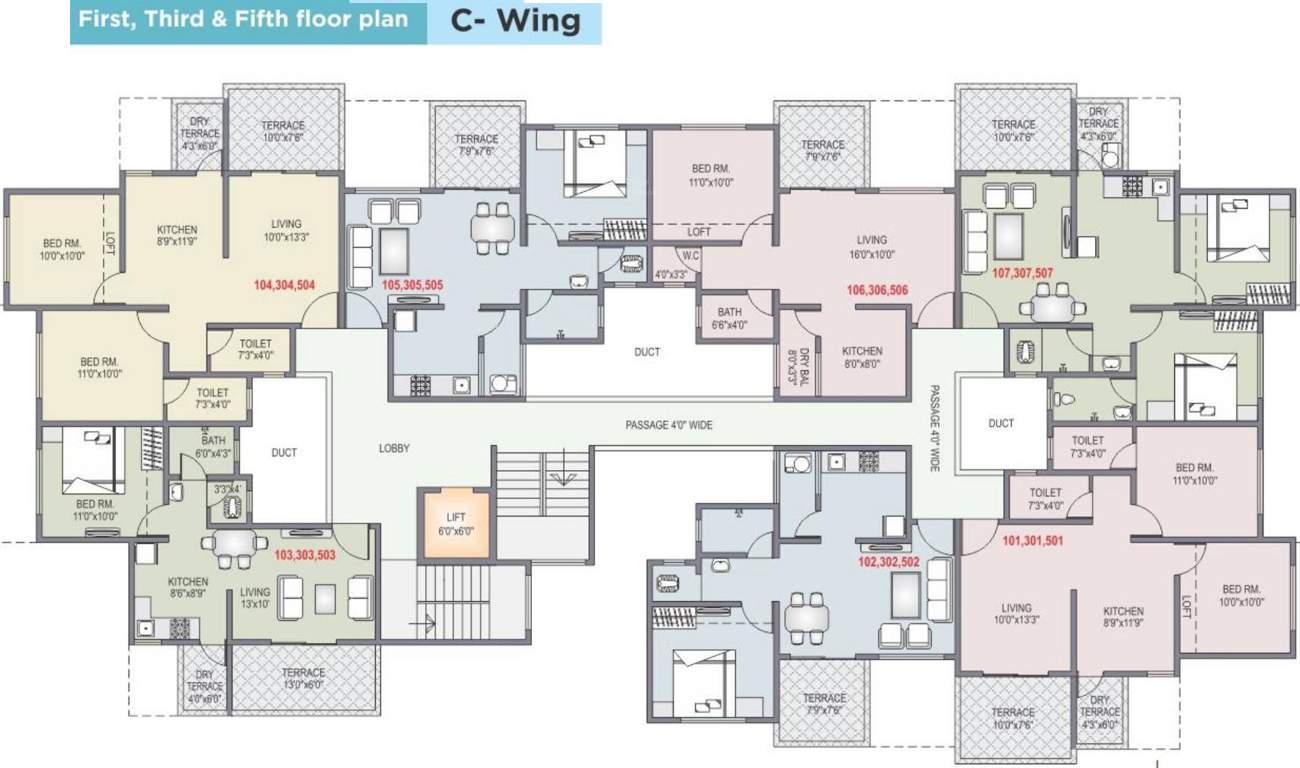 Images for Cluster Plan of Shah And Associates C Building KK Shreeram