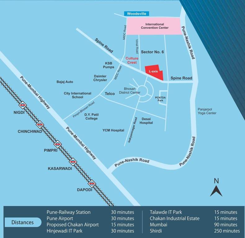 Images for Location Plan of Pharande L Axis Phase 1 Cluster B