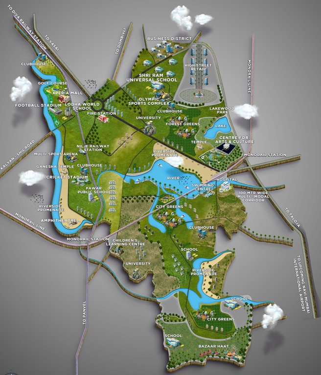 Images for Master Plan of Lodha Palava Lagoona A To F