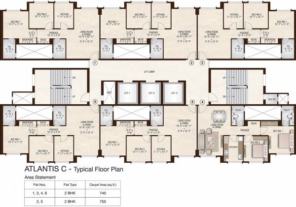 Images for Cluster Plan of Hiranandani Atlantis C Wing