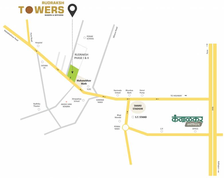  rudraksha-towers Images for Location Plan of Kangralkar Rudraksha Towers