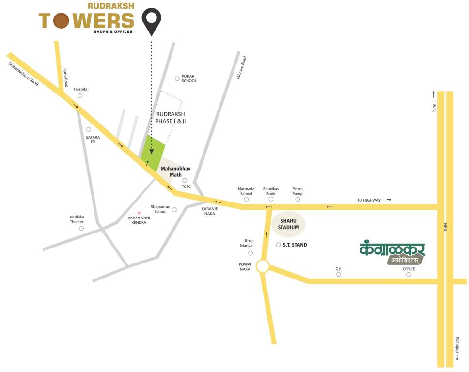 rudraksha towers Images for Location Plan of Kangralkar Rudraksha Towers