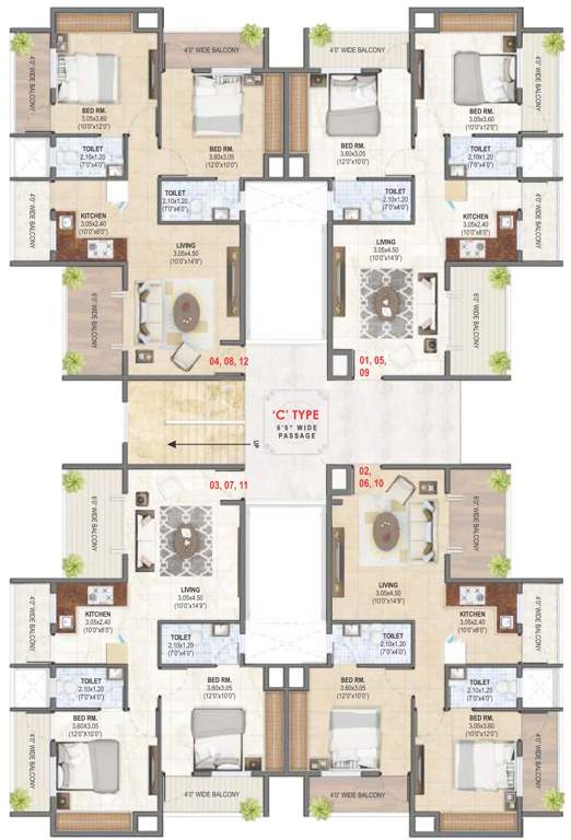  hari sparsh phase iii Images for Cluster Plan of Karda Hari Sparsh Phase III