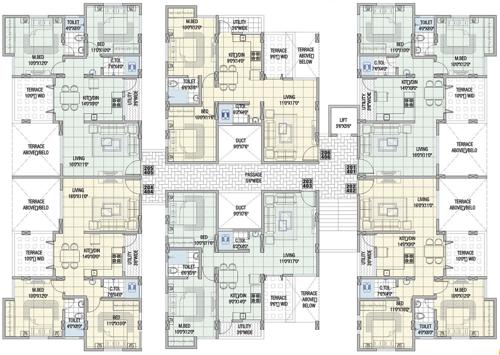 Images for Cluster Plan of Raut Salunkhe Associates Sukhada Apartments