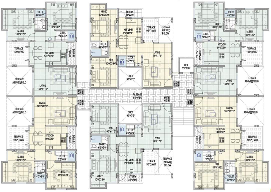 Images for Cluster Plan of Raut Salunkhe Associates Sukhada Apartments