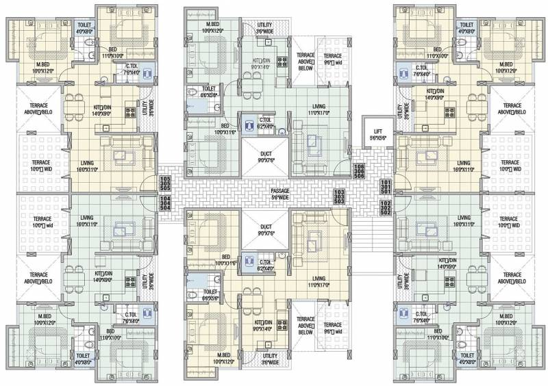 Images for Cluster Plan of Raut Salunkhe Associates Sukhada Apartments