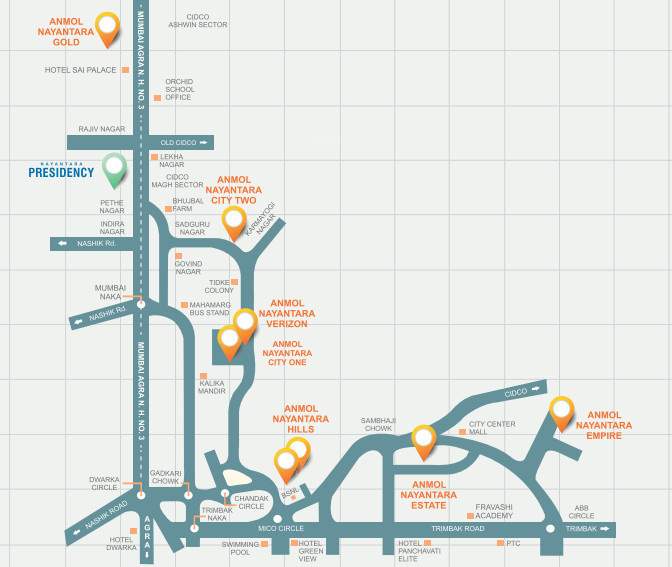  nayantara presidency phase 1 Location Plan