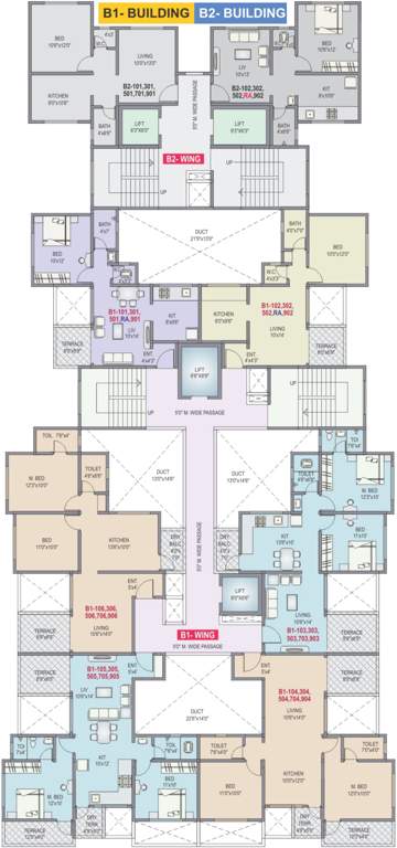 Images for Cluster Plan of Lunkad Anand Tarang B1 And B2